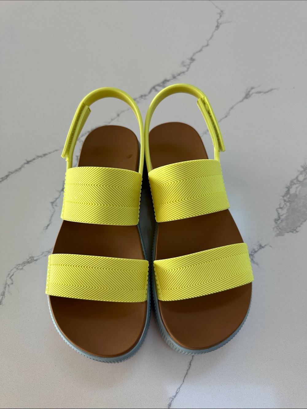 Reef Women's Neon Yellow Dual-Strap Slingback Sandals